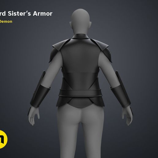 Third Sister’s Armor by 3Demon ' a Fichier 3D Troisième sœur Reva - Ensemble de modèles・Modèle pour imprimante 3D à télécharger, 3D-mon
