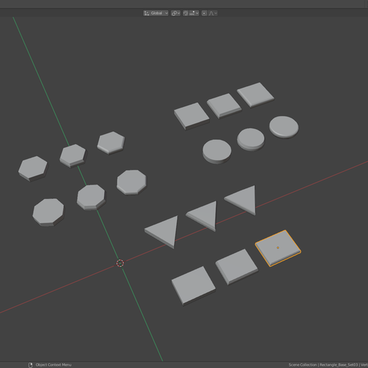 Base set (set of 18) for your figures! - 3D model önizlemesi