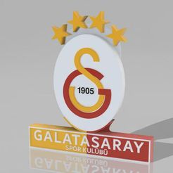 Galatasaray-v3.jpg Galatasaray Istanbul - Logo / Sign with holder