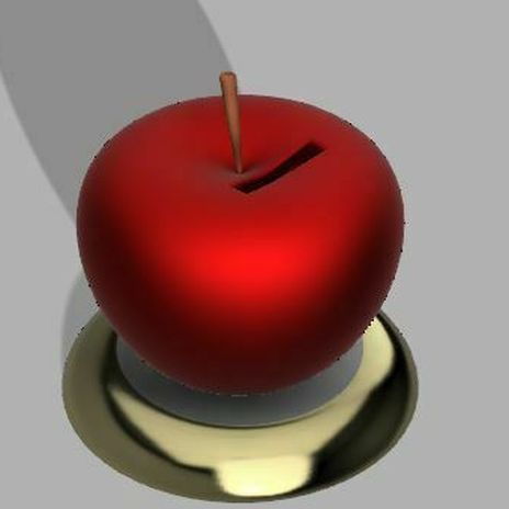 23b.JPG Alcancía de manzana / moneybox of apple