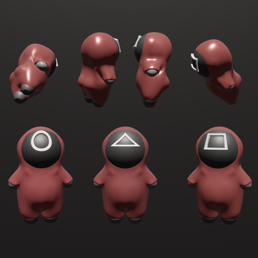 🧸 squit game Adapted・ STL File for 3D printing・Cults