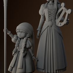 Render-Base.effectsResult.0000_Easy-Resize.com.jpg Veronica and Serena from DRAGON QUEST XI - Ready for 3D printing 3D print model