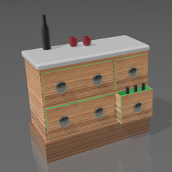 Kommode-00.png STL file Chest of drawers・3D print model to download