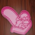 MargeHomero001StampEco-Cutter.jpg The Simpsons Valentine's Day Stamp #1