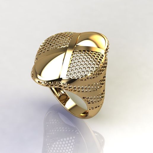 Women's Ring Women Ring Ladies Ring Elegant Fashion Jewelry Wide Band 3DM STL
