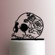 JB_Skull-with-Rose-Flower-225-A756-Cake-Topper.jpg MEXICAN SKULL TOPPER MEXICAN SKULL CALAVERA MEXICANA