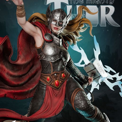 👾 Lady Thor - STL・ STL File for 3D printing・Cults