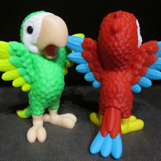 Cute-Parrot-2.jpg Cute Parrot (Easy print and Easy Assembly)