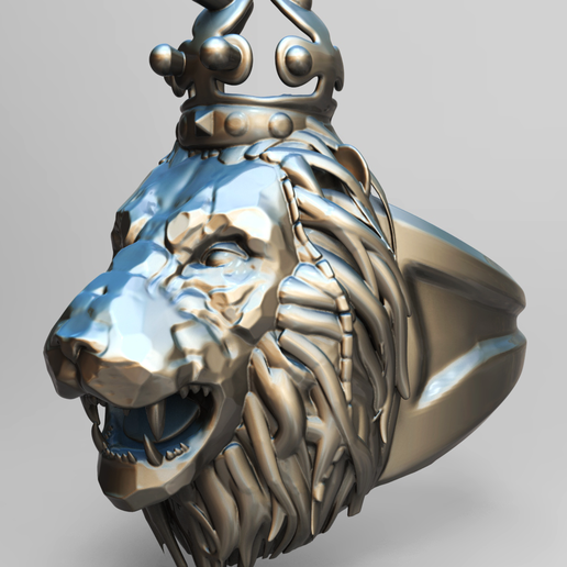 lion ring 3D model