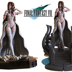 aerith-ref.png Archivo 3D Aerith + base extra (Final fantasy 7) + Versión sexy・Objeto de impresión 3D para descargar