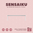 03.-STRANDTORP-Extendable-Table-102-In-2.png Miniature Replica 03. STRANDTORP Extendable Table 102 In for Miniature Dollhouse - IKEA - 3D Print Instant Download