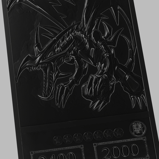 Red Eyes Black Dragon -Yugioh STL File for Cults