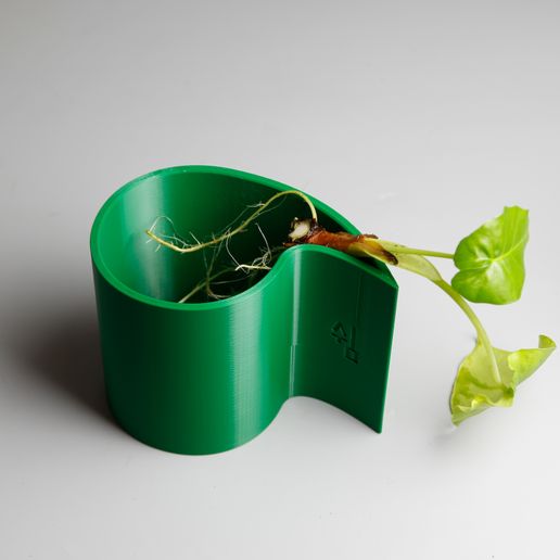 🪴 Comma Shape Planter by planL・ STL File for 3D printing・Cults
