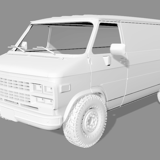 Chevy Van G20 アートプリント B1サイズ Adventure Van! A 1989 Chevrolet G20 Pathfinder 4×4