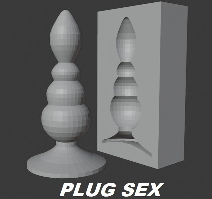 PLUGXEX.png Download file SEX PRO PLUG MOULD • 3D printable model, cajon