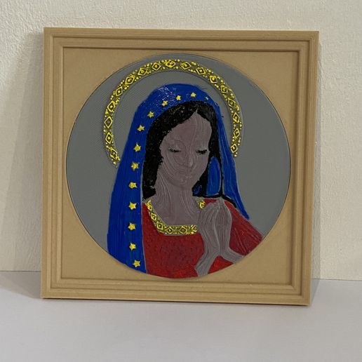 painting virgin mary 3D model