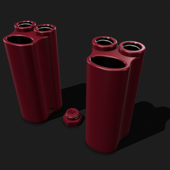 Double-Barrel-Plain-Jane.png 3MF-Datei Plain Jane Double Barrel Joint Holder・3D-Druckvorlage zum Herunterladen