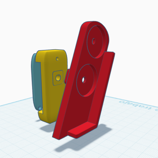 IPSC belt magazine holder with magnet for Lefties 3D model