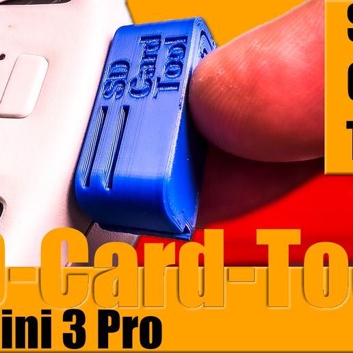 STL file SD Card Tool for dji Mini 3 Pro・3D printing design to download