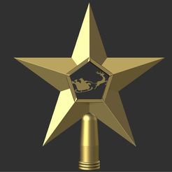 Santa´s-star.jpg Fichier STL L'étoile du Père Noël.・Modèle pour impression 3D à télécharger
