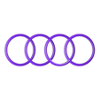 audi_logo.stl Free STL file Audi logo・Object to download and to 3D print, Yalahst