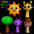 318863-111.png Pacote de modelos 3D Sprunki Incredibox - Personagens multicoloridos AMS para impressão 3D (OBJ) | Sprunki Melodies