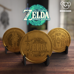 publicacion-color.png STL file The Legend of Zelda Tears of the Kingdom - Moneda・3D print design to download