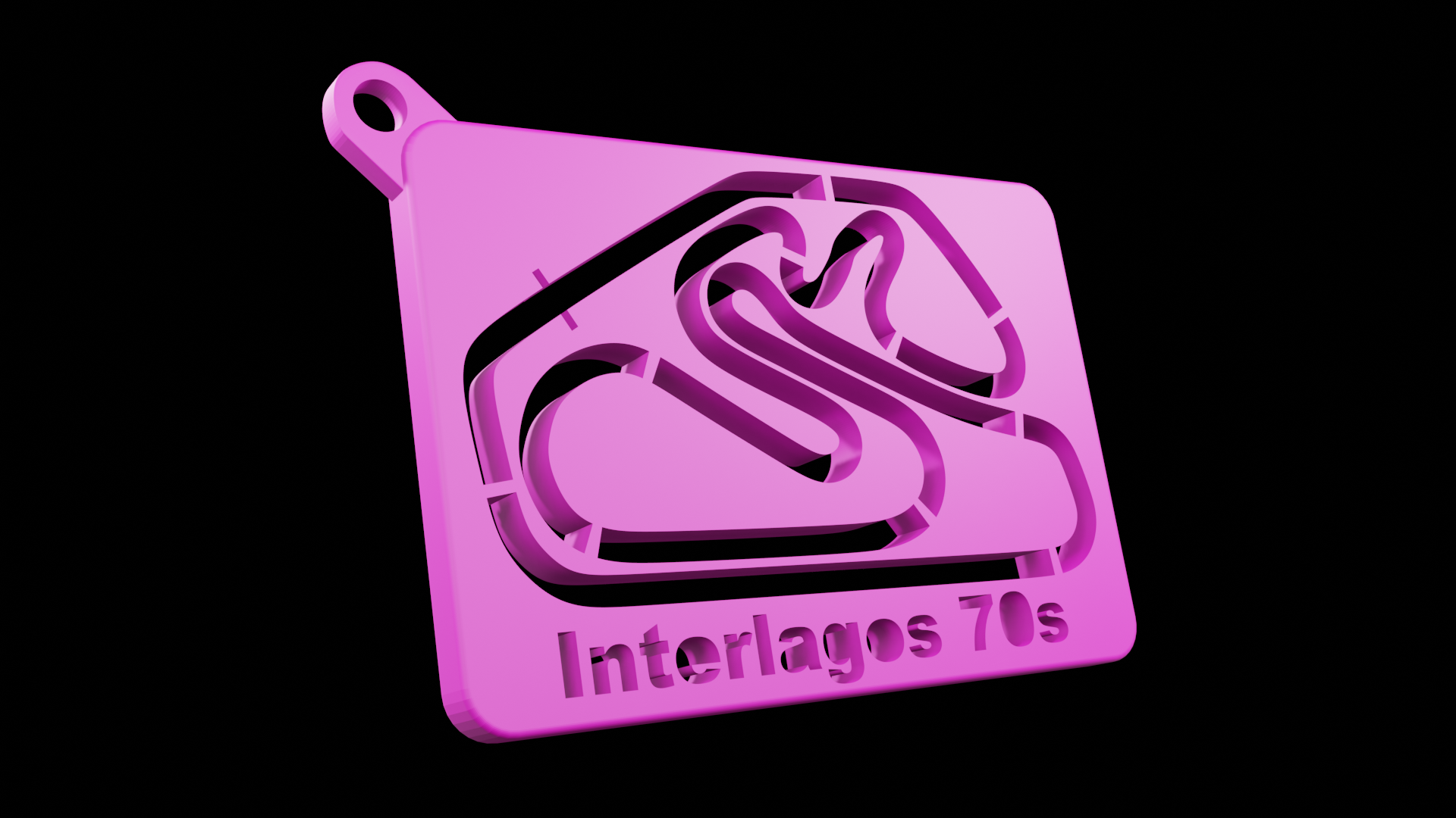 inter6.png 3D-Datei Strecke Formel 1 Schlüsselanhänger Interlagos Drucken 3d kostenlos・Vorlage für den 3D-Druck zum herunterladen, MCS3d