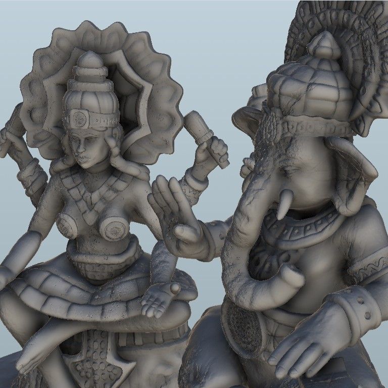 4.jpg Download STL file Indian Hindu statue of Ganesha - Flames Of War Bolt Action Oriental Age Of Sigmar Medieval Warhammer • 3D print template, Hartolia-miniatures