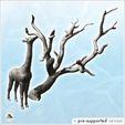 1-PREM.jpg African giraffe eating from a tree (14) - Animal Savage Nature Circus Scuplture High-detailed