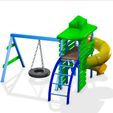 0.jpg SWING Playground CHILD CHILDREN'S AREA - PRESCHOOL GAMES CHILDREN'S AMUSEMENT PARK TOY KIDS CARTOON PLAY GREEN
