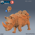 2567-Spear-Rider-Rhino-Mount-Large-v2.png Spear Rider & Rhino Mount ‧ DnD Miniature ‧ Tabletop Miniatures ‧ Gaming Monster ‧ 3D Model ‧ RPG ‧ DnDminis ‧ STL FILE