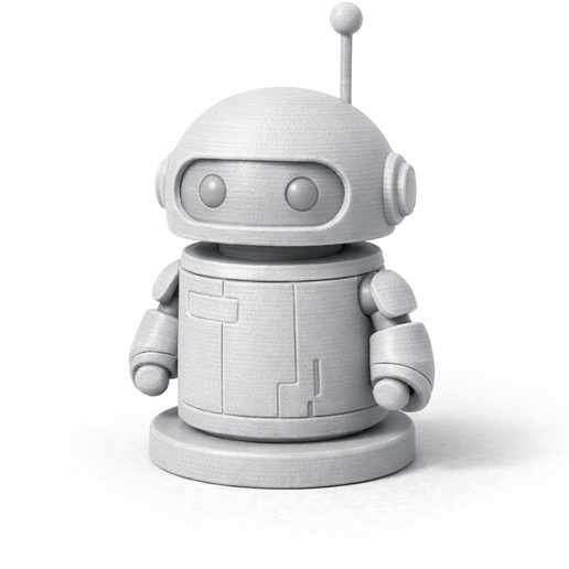 Galactic Service Droid - 3D Printable Mini Sci-Fi Droid