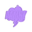 DAMN (keychain).stl Cartoon logo internet slang expression collection 1 keychain