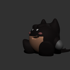batkirby1.png Archivo STL Murciélago kirby・Modelo para descargar e imprimir en 3D