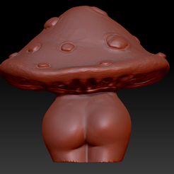 sexy-mushroom4.png Archivo STL Sexy Mushroom lady・Modelo imprimible en 3D para descargar, 2far