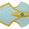 Elven-Shield-f.png Sea Elf Shell kite Shield | Fantasy Elven Prop | D and D Themed Item | By CC3D