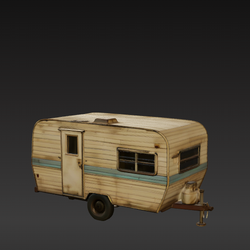 🚐 Simple Trailer Home・Free STL File for 3D printing・Cults