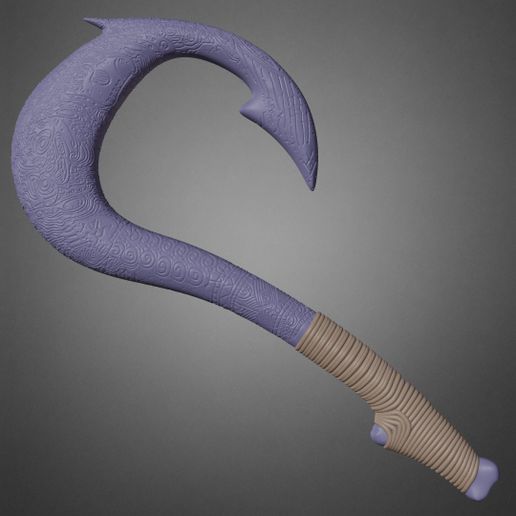 3d polynesian fish hook blender 🐠 Moana Maui Fish Hook for Cosplay・ STL File for 3D printing・Cults