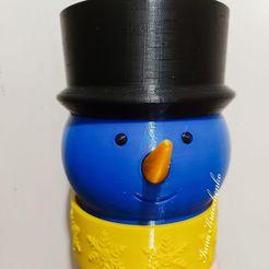 PSX_20221222_231456.jpg 3D-Datei Pflanzer Schneemann・3D-druckbares Modell zum Herunterladen