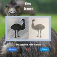 Emu-Stencil.jpg Emu Stencil