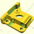 block_sideflange.jpg Direct Drive NEMA17 extruder block, spring loaded, fully compatible with Replicator 2X extruder lever