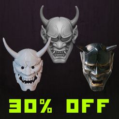 00000.jpg STL file Traditional Japanese Masks COLLECTION・3D printing idea to download