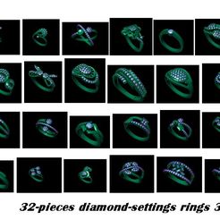 main.jpg 3D file 32-pieces ring 3dm・Model to download and 3D print