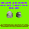 SILICONE-CASTING-MOLD-1.png 12 Gauge Slug Mould Foster Slug