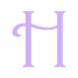 H.stl ABC Stamp Harrington - Alphabet - Stamp Alphabet - Fondant