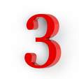 3.png Number 3 for decoration