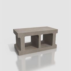 48a1d7a4ce1f6dd56cbbbc3e2f442e7a_preview_featured.jpg Download free STL file CONCRETE BLOCK OF LITTLE OR NO USE • 3D print design, GrahamIndustries
