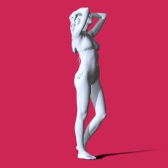 m_00000.jpg Free STL file Miniature Pose Character C158・3D printable design to download, Characters