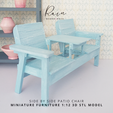 Side-by-Side-Patio-Chair-Miniature-Furniture-6.png Miniature Side by Side Patio Chair, Miniature Double Chair Bench with Table, Mini Outdoor furniture